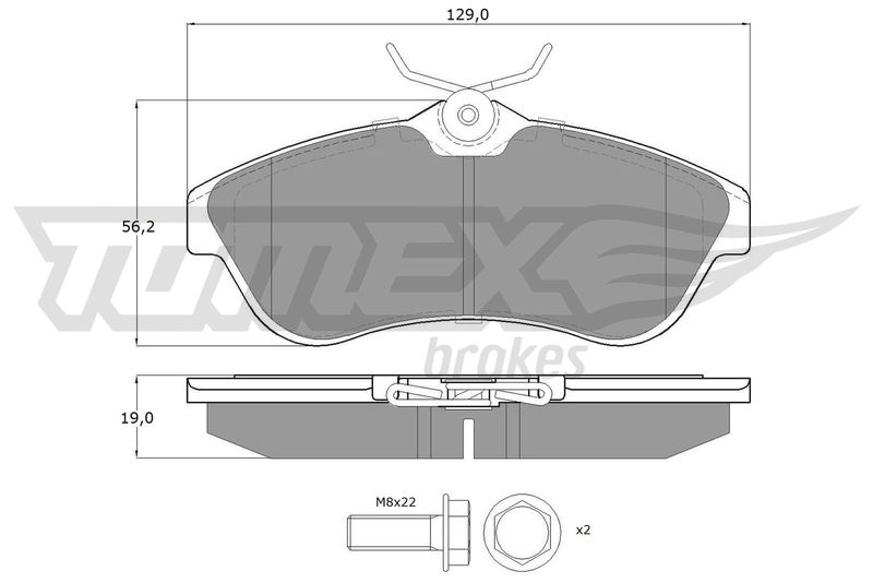 TOMEX Brakes TX 13-29 Brake Pad Set, disc brake
