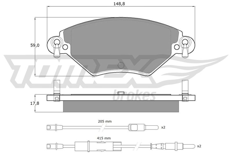 TOMEX Brakes TX 13-31 Brake Pad Set, disc brake