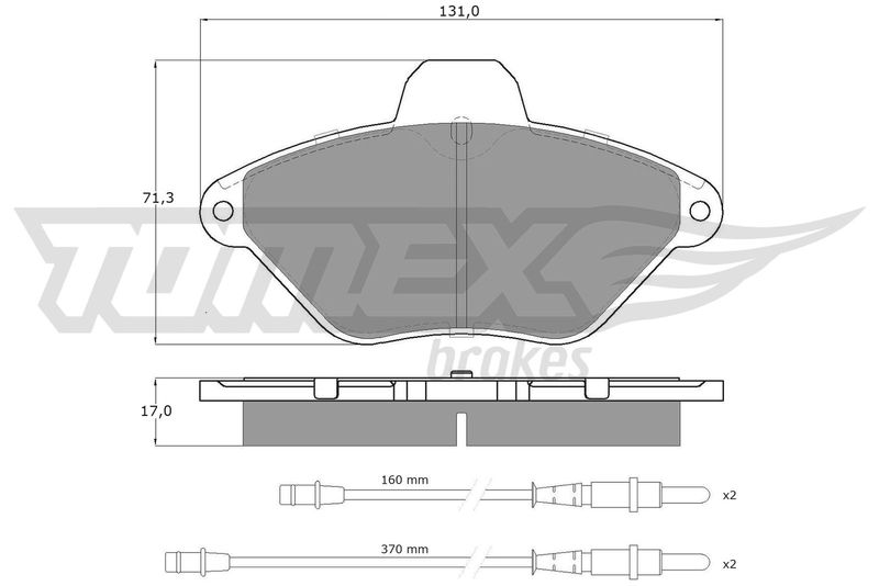 TOMEX Brakes TX 13-36 Brake Pad Set, disc brake