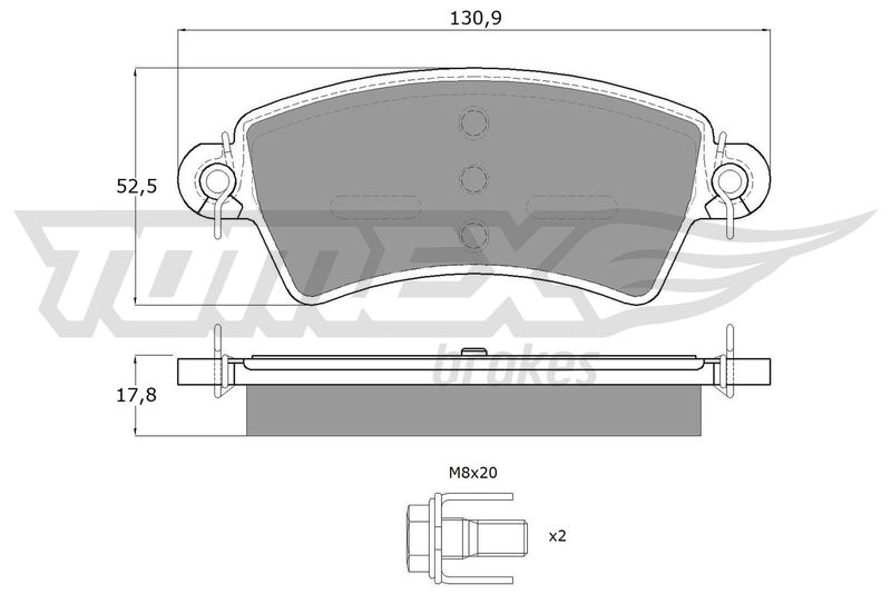 TOMEX Brakes TX 13-41 Brake Pad Set, disc brake