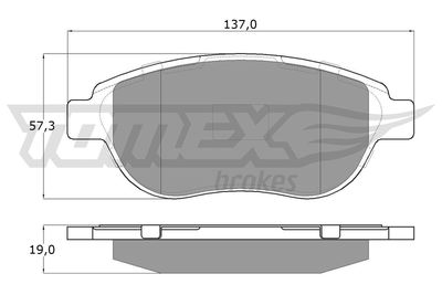 Brake Pad Set, disc brake TOMEX Brakes TX 13-42
