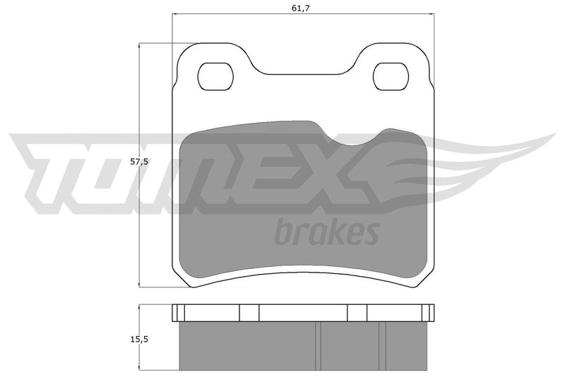TOMEX Brakes TX 13-49 Brake Pad Set, disc brake