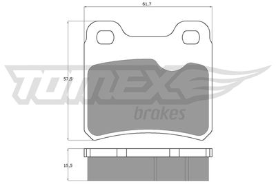 Brake Pad Set, disc brake TOMEX Brakes TX 13-49