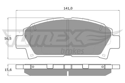 Brake Pad Set, disc brake TOMEX Brakes TX 13-63