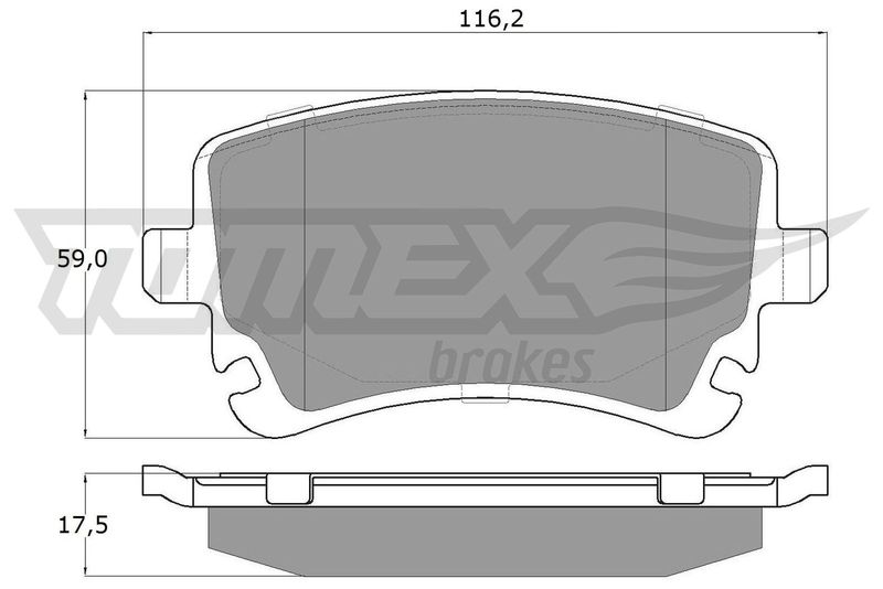 TOMEX Brakes TX 13-961 Brake Pad Set, disc brake
