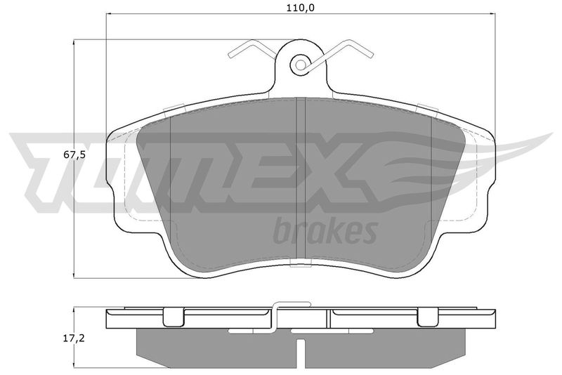 TOMEX Brakes TX 13-99 Brake Pad Set, disc brake