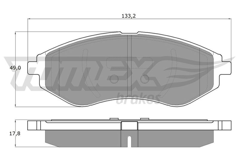 TOMEX Brakes TX 14-22 Brake Pad Set, disc brake