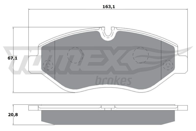 TOMEX Brakes TX 14-25 Brake Pad Set, disc brake