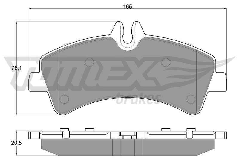 TOMEX Brakes TX 14-26 Brake Pad Set, disc brake