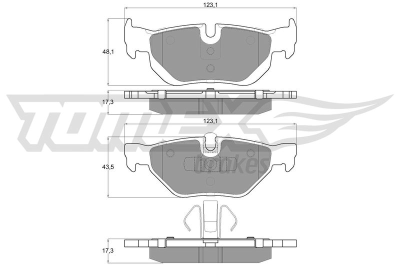 TOMEX Brakes TX 14-36 Brake Pad Set, disc brake