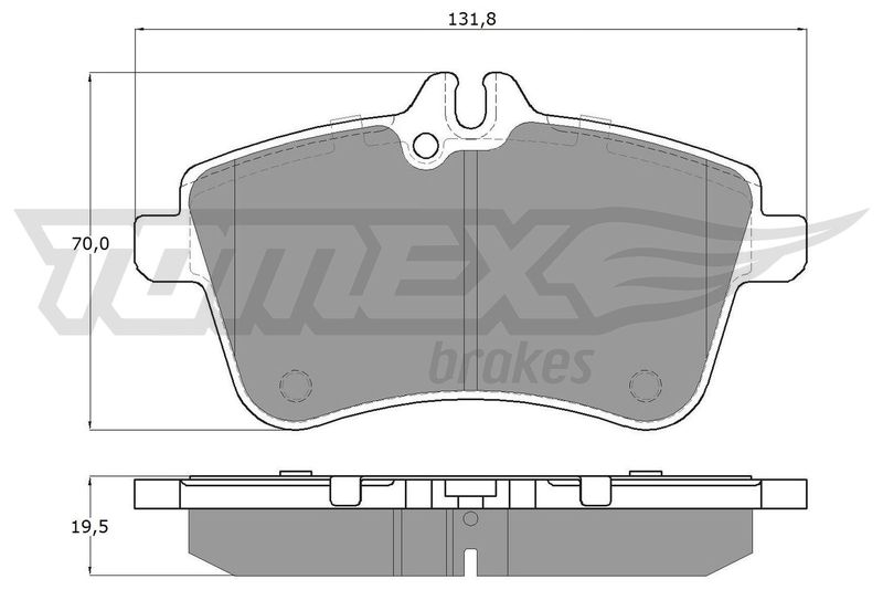 TOMEX Brakes TX 14-55 Brake Pad Set, disc brake