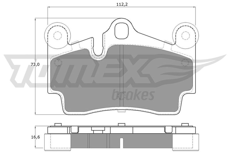 TOMEX Brakes TX 14-76 Brake Pad Set, disc brake
