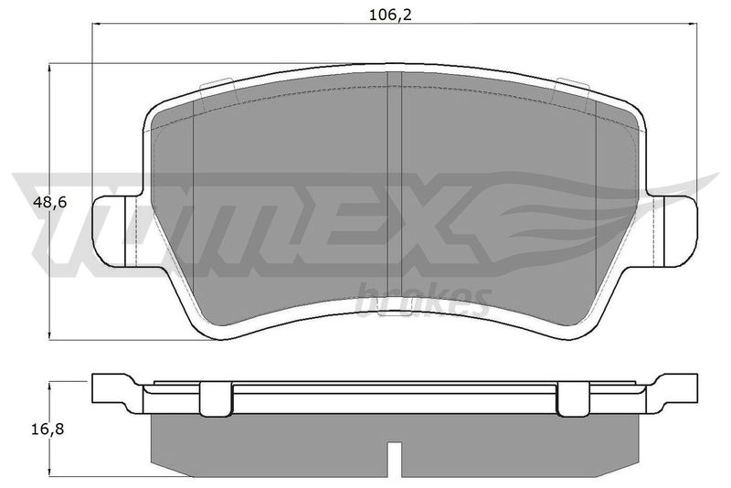 TOMEX Brakes TX 14-85 Brake Pad Set, disc brake