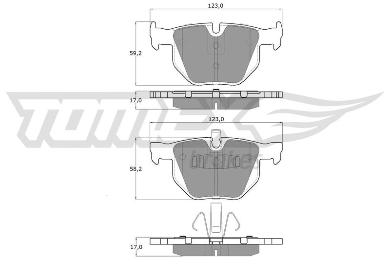TOMEX Brakes TX 15-14 Brake Pad Set, disc brake