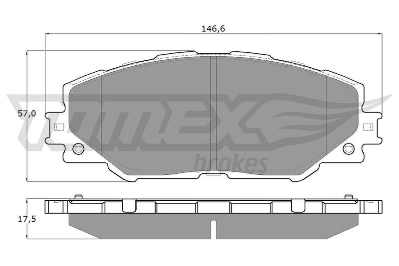 TOMEX Brakes TX 15-41 Brake Pad Set, disc brake