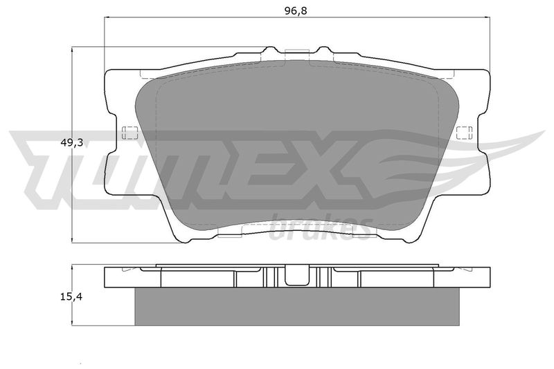TOMEX Brakes TX 15-73 Brake Pad Set, disc brake