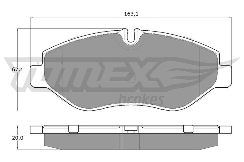 TOMEX Brakes TX 15-86 Brake Pad Set, disc brake