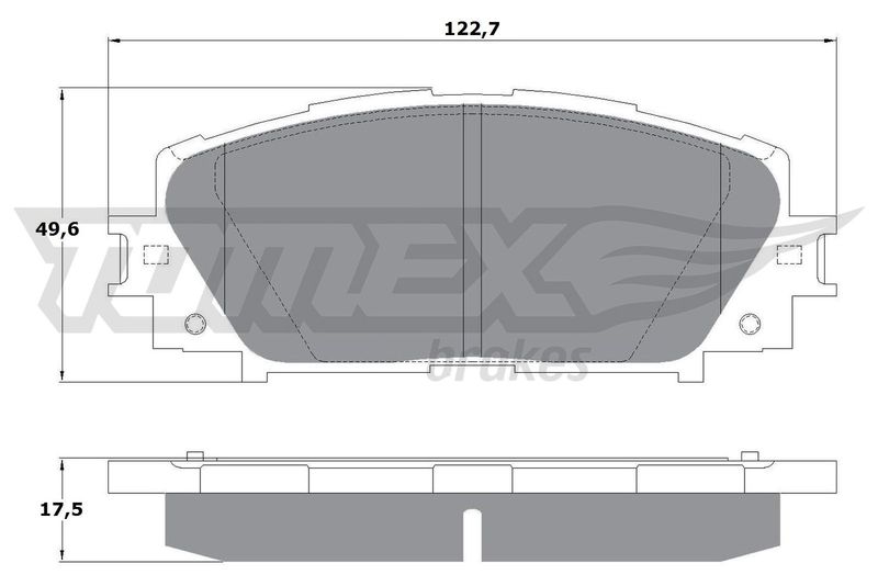 TOMEX Brakes TX 16-09 Brake Pad Set, disc brake