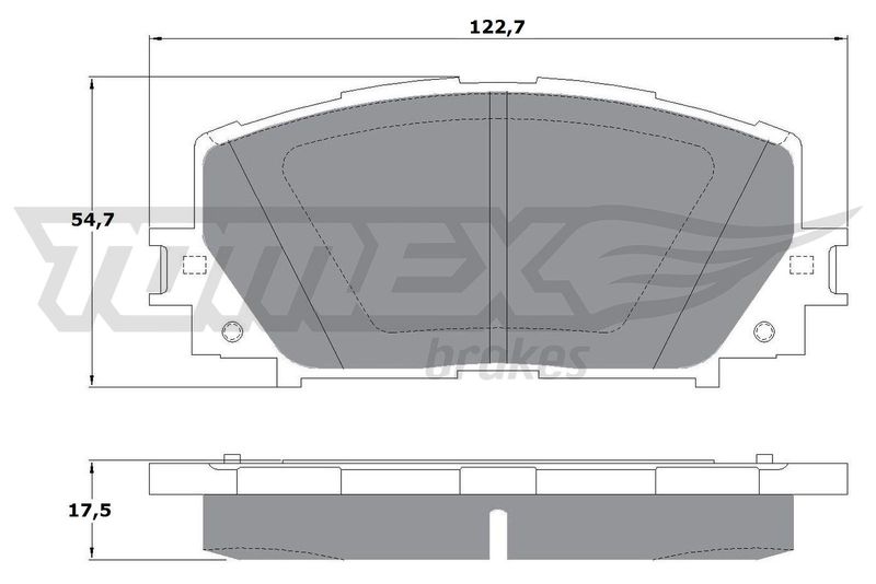 TOMEX Brakes TX 16-10 Brake Pad Set, disc brake