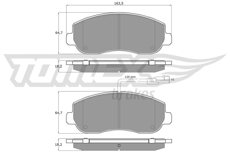 TOMEX Brakes TX 16-40 Brake Pad Set, disc brake