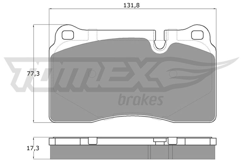 TOMEX Brakes TX 16-72 Brake Pad Set, disc brake