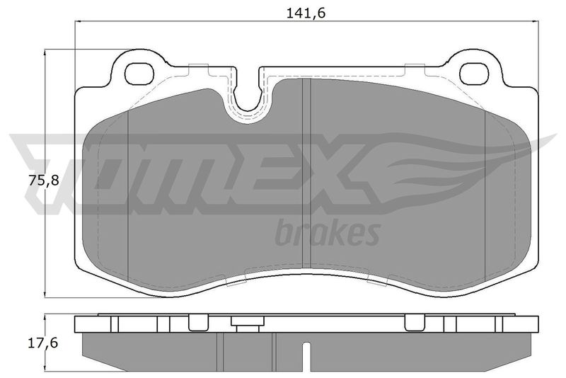 TOMEX Brakes TX 16-87 Brake Pad Set, disc brake