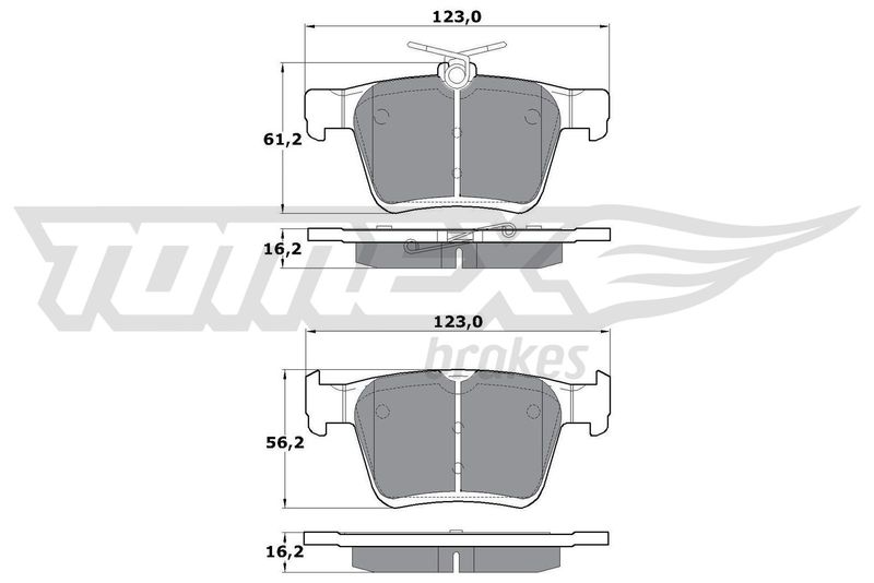 TOMEX Brakes TX 17-05 Brake Pad Set, disc brake