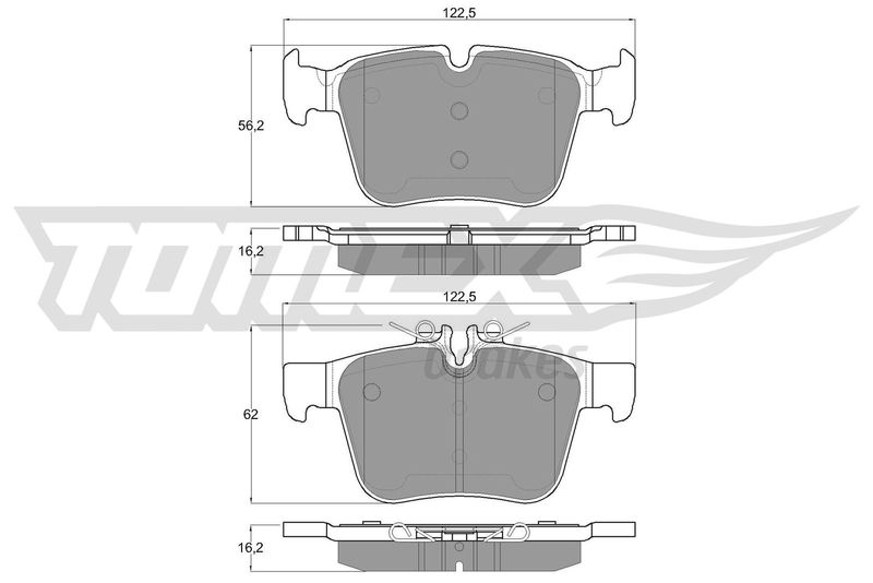 TOMEX Brakes TX 17-051 Brake Pad Set, disc brake