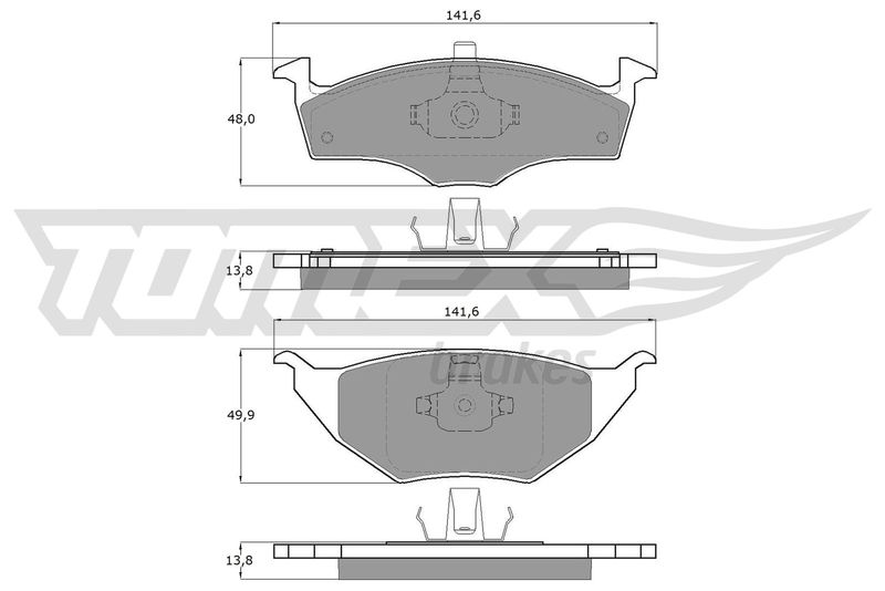 TOMEX Brakes TX 17-10 Brake Pad Set, disc brake