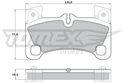 Brake Pad Set, disc brake TOMEX Brakes TX 17-15