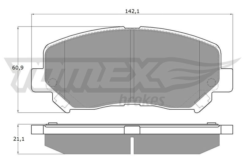 TOMEX Brakes TX 17-251 Brake Pad Set, disc brake