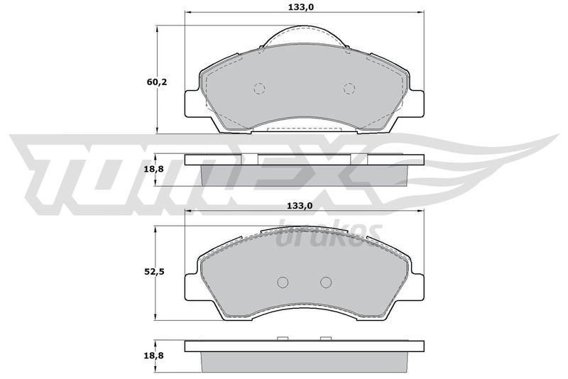 TOMEX Brakes TX 17-28 Brake Pad Set, disc brake
