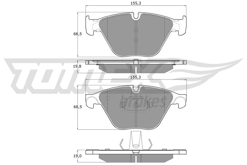 TOMEX Brakes TX 17-35 Brake Pad Set, disc brake