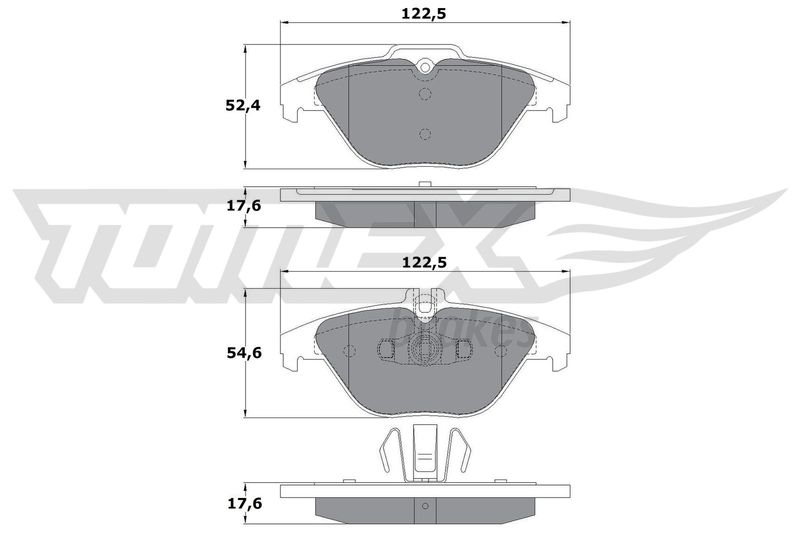 TOMEX Brakes TX 17-39 Brake Pad Set, disc brake