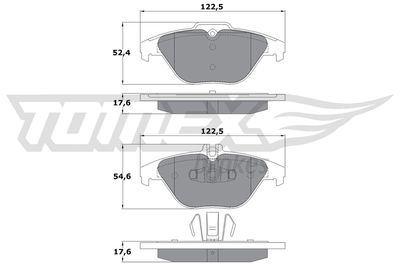 Brake Pad Set, disc brake TOMEX Brakes TX 17-39