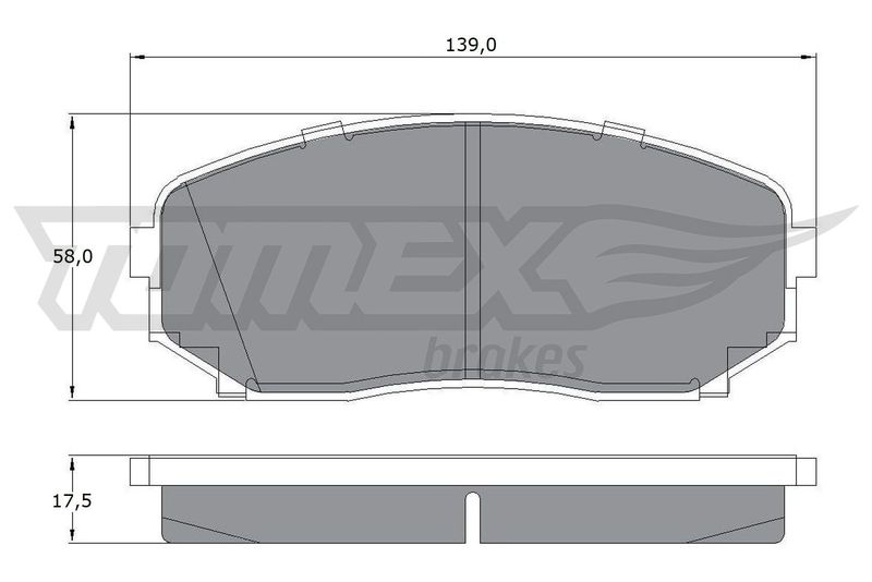 TOMEX Brakes TX 17-42 Brake Pad Set, disc brake
