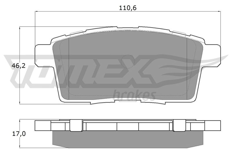 TOMEX Brakes TX 17-43 Brake Pad Set, disc brake