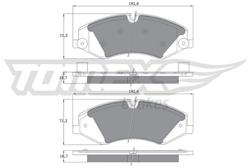 TOMEX Brakes TX 17-73 Brake Pad Set, disc brake