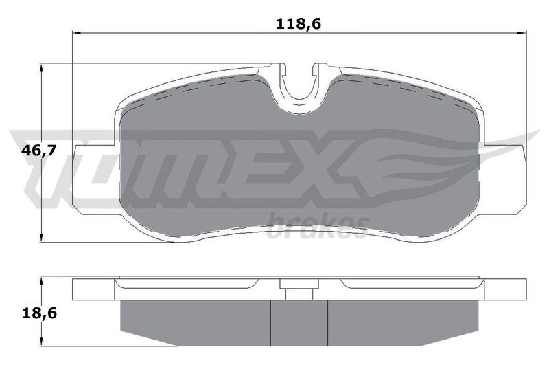 TOMEX Brakes TX 17-81 Brake Pad Set, disc brake