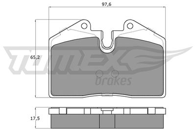 Brake Pad Set, disc brake TOMEX Brakes TX 18-02