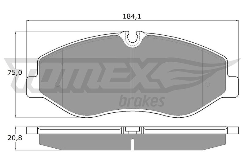 TOMEX Brakes TX 18-12 Brake Pad Set, disc brake