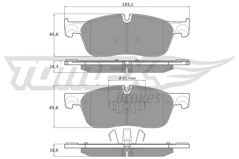 TOMEX Brakes TX 18-151 Brake Pad Set, disc brake