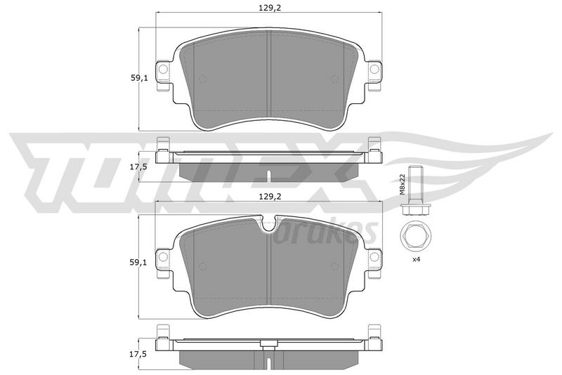 TOMEX Brakes TX 18-23 Brake Pad Set, disc brake