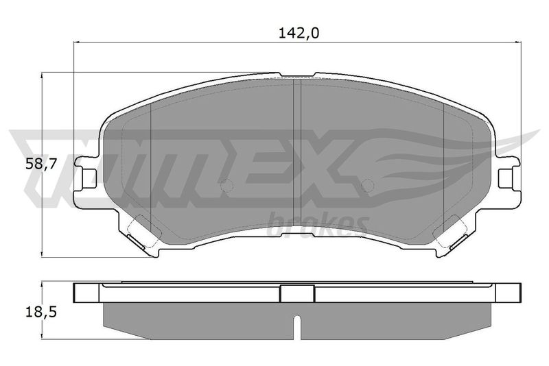 TOMEX Brakes TX 18-25 Brake Pad Set, disc brake