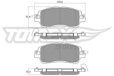 Brake Pad Set, disc brake TOMEX Brakes TX 18-26