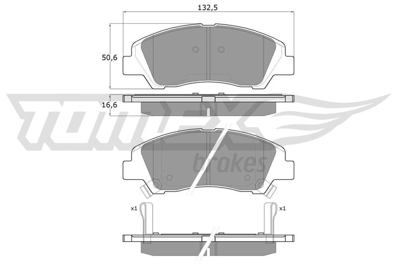 TOMEX Brakes TX 18-29 Brake Pad Set, disc brake