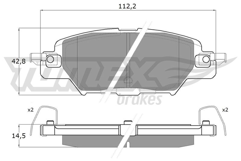 TOMEX Brakes TX 18-31 Brake Pad Set, disc brake