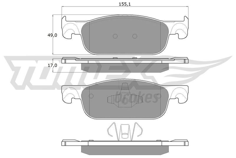 TOMEX Brakes TX 18-32 Brake Pad Set, disc brake