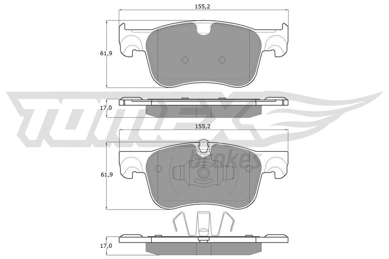 TOMEX Brakes TX 18-35 Brake Pad Set, disc brake