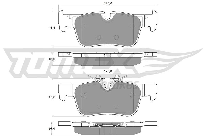 TOMEX Brakes TX 18-44 Brake Pad Set, disc brake